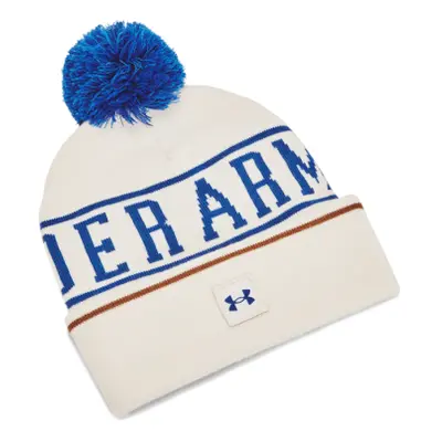 Pánská zimní čepice UNDER ARMOUR M Halftime Pom Beanie-WHT 110