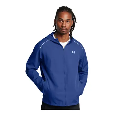 Pánská běžecká bunda UNDER ARMOUR UA STORM RUN HOODED JACKET-BLU