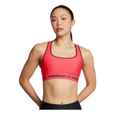 Dámská tréninková sportovní podprsenka UNDER ARMOUR Crossback Mid Bra-RED