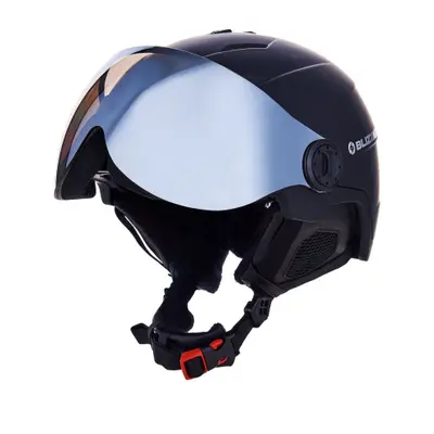 Lyžařská přilba se štítem BLIZZARD Double Visor ski helmet, black matt, smoke lens, mirror