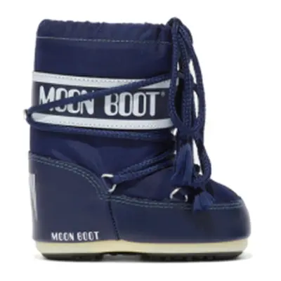 Juniorské vysoké zimní boty MOON BOOT MB ICON MINI NYLON JR-F003 BLUE