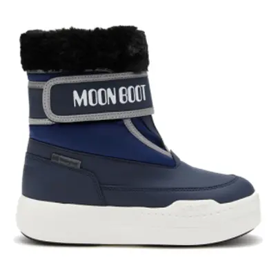 Juniorské vysoké zimní boty MOON BOOT MB JR PARK STRAP-JR-F003 BLUE