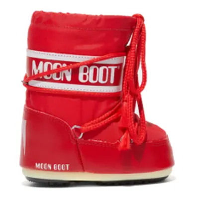 Juniorské vysoké zimní boty MOON BOOT MB ICON MINI NYLON JR-D001 RED