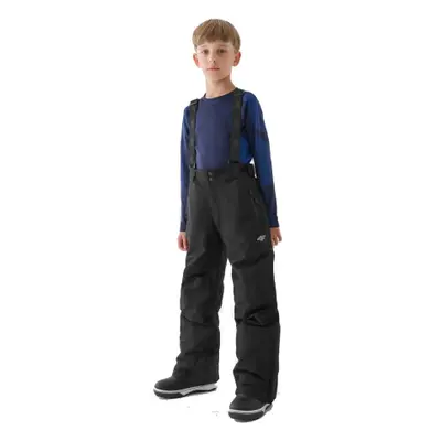 Chlapecké lyžařské kalhoty 4F JUNIOR TROUSERS FNK-JWAW24TFTRM656-20S-DEEP BLACK