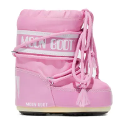 Juniorské vysoké zimní boty MOON BOOT MB ICON MINI NYLON JR-J001 PINK