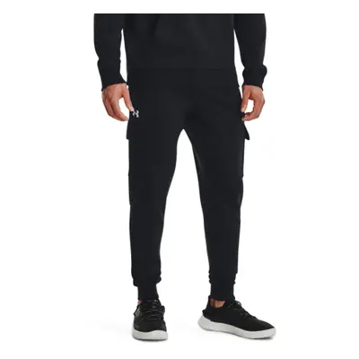 Pánské zateplené tepláky UNDER ARMOUR UA Rival Fleece Cargo Jogger-BLK