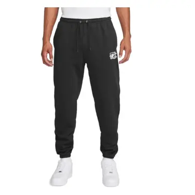 Pánské tepláky NIKE M NK CLUB FT CUFF PANT BOLT-010 BLACK WHITE