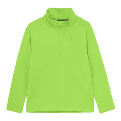 Dětská lyžařská flísová mikina COLOR KIDS Fleece Pulli - Stretch-2144-Green Gecko