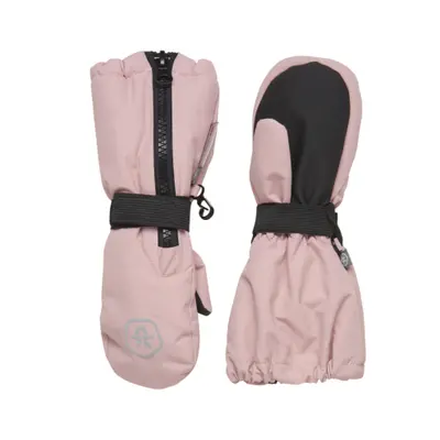 Dívčí rukavice COLOR KIDS Mittens long w. zipper , zephyr