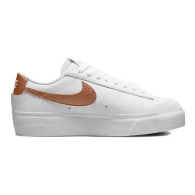 Dámská vycházková obuv NIKE Blazer Low Platform white black sail metallic copper