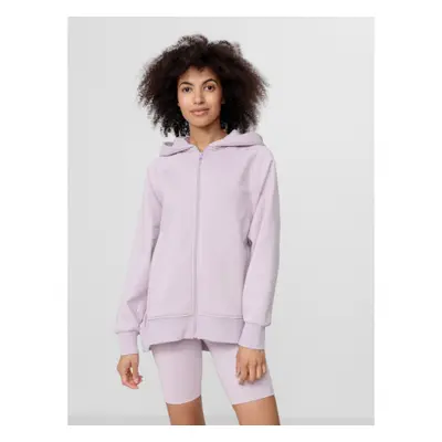 Dámská mikina s kapucí 4F WOMENS SWEATSHIRT BLD024-52S-LIGHT VIOLET