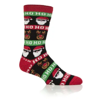 Pánské ponožky HEAT HOLDERS 1 PACK-MEN LITE HO HO HO-CHRISTMAS SOCKS