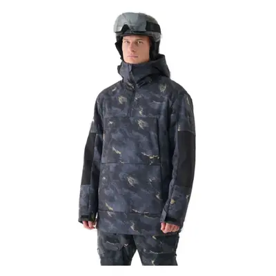 Chlapecká lyžařská bunda 4F TECHNICAL JACKET-WAW24TTJAM510-90A-MULTICOLOUR ALLOVER