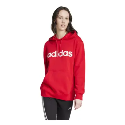 Dámská mikina s kapucí ADIDAS W LIN FT HD-IY9187-Red