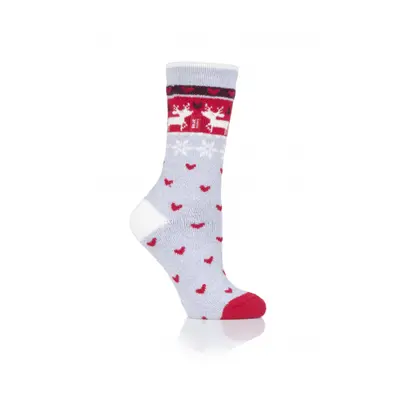 Dámské ponožky HEAT HOLDERS 1 PACK-WOMEN LITE REINDEER-CHRISTMAS SOCKS