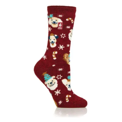 Dámské ponožky HEAT HOLDERS 1 PACK-WOMEN LITE PAW-CHRISTMAS SOCKS