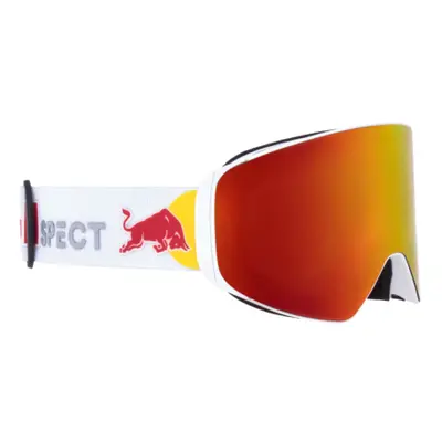 Lyžařské brýle RED BULL SPECT JAM-04, white,brown with red mirror, CAT3 + SPARE LENS