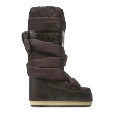 Dámské vysoké zimní boty MOON BOOT Icon Mega Lace dark brown