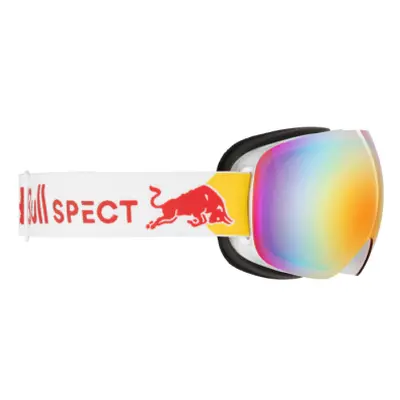 Lyžařské brýle RED BULL SPECT BENT-05RE2, white brown with red mirror