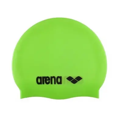 Juniorská plavecká čepice ARENA Clasic Silicone Jr. acid green-black