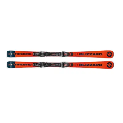 Závodné lyže BLIZZARD FIREBIRD SRC + XCELL 12 DEMO, black anthracite orange