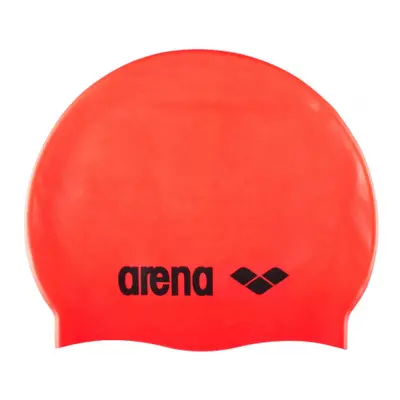 Plavecká čepice ARENA Clasic Silicone Cap fluo red-black