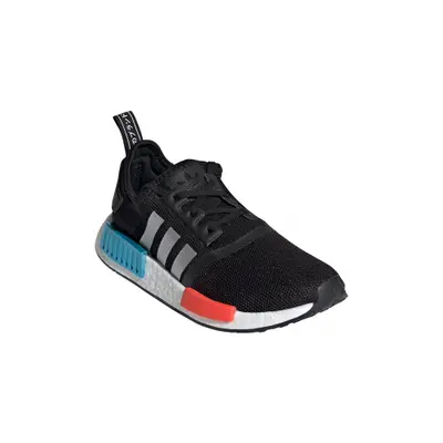 Juniorská rekreační obuv ADIDAS ORIGINALS NMD_R1 core JR black silver metallic solar red