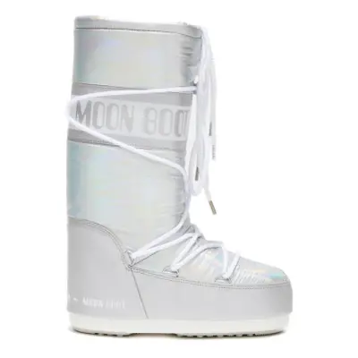 Dámské vysoké zimní boty MOON BOOT ICON MET, 003 silver