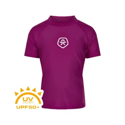 Dívčí tričko na koupání COLOR KIDS T-shirt solid-festival fuchsia