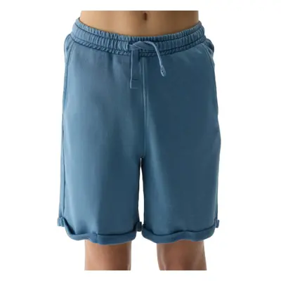 Chlapecké teplákové kraťasy 4F JUNIOR SHORTS CAS-4FJWSS24TSHOM279-32S-DENIM