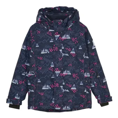 Dívčí lyžařská bunda COLOR KIDS Ski Jacket - AOP -741706.5381-Pink Glo