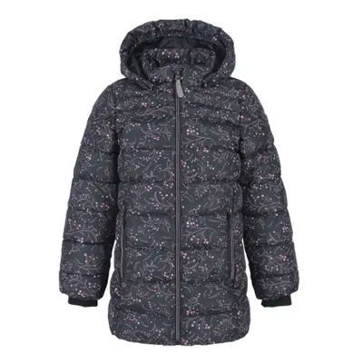 Dívčí lyžařská bunda COLOR KIDS jacket quilted, AOP, AF 8.000, phantom