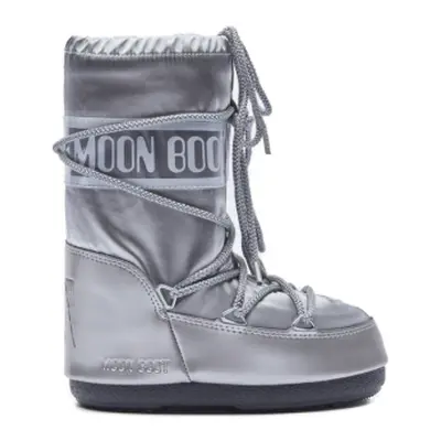 Juniorské vysoké zimní boty MOON BOOT MB ICON GLANCE-JR-H001 SILVER