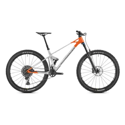 Horské kolo MONDRAKER Raze Carbon R, racing silver orange