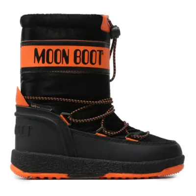 Chlapecké vysoké zimní boty MOON BOOT JR BOY SPORT, 001 black orange