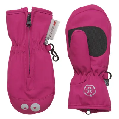 Dívčí rukavice COLOR KIDS Mittens w. zipper, festival fuchsia