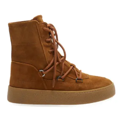 Pánské kotníkové zimní boty MOON BOOT Mtrack Suede cognac