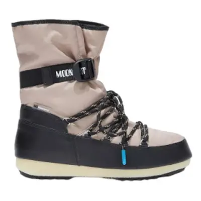 Dívčí kotníkové zimní boty MOON BOOT LOOP NYLON, 002 sand