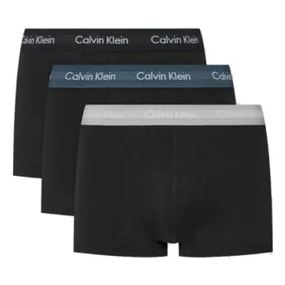 Pánské boxerky CALVIN KLEIN 3 PACK-LOW RISE TRUNK-B- BLK, HEMISPHERE BL, ASH WBS