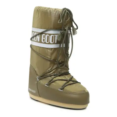 Dětské vysoké zimní boty MOON BOOT ICON NYLON, 083 khaki K