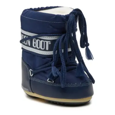 Dětské kotníkové zimní boty MOON BOOT ICON MINI NYLON, 002 blue