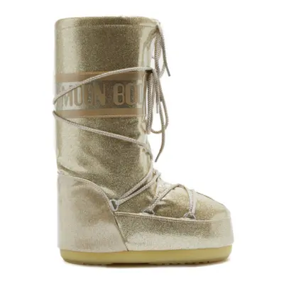 Dámské vysoké zimní boty MOON BOOT MB ICON GLITTER-B002 GOLD