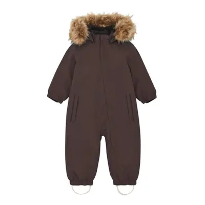 Dětský zimní overal COLOR KIDS Coverall W. Fake Fur-741590.6547-Raisin