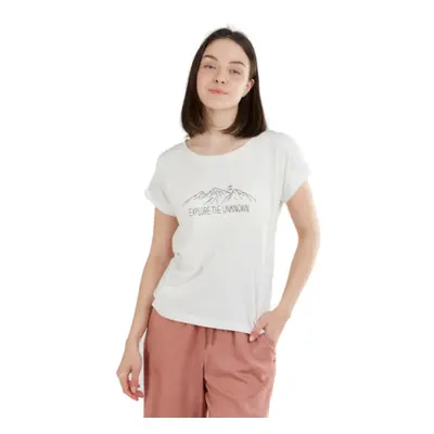 Dámske turistické tričko s krátkym rukávom FUNDANGO Atmos T-shirt-170-stone