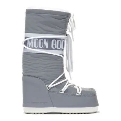 Dívčí vysoké zimní boty MOON BOOT ICON REFLEX, 001 silver