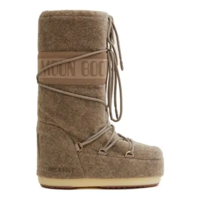 Vysoké zimní boty MOON BOOT RESORT COL. MB ICON FELT-L017 BEIGE MELANGE