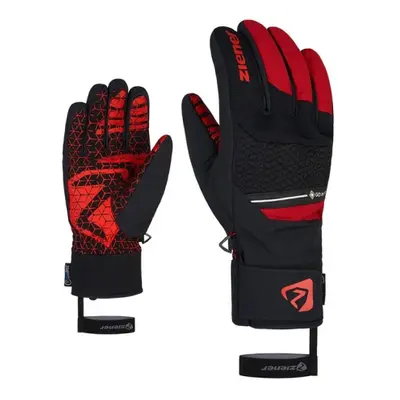 Dívčí lyžařské rukavice ZIENER GRANIT GTX AW glove ski alpine, red pepper