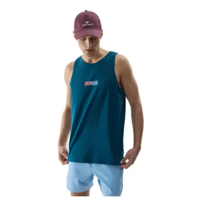 Pánské tílko 4F TSHIRT-4FWSS24TTSHM1291-46S-TEAL