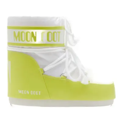 Dámské nízké zimní boty MOON BOOT MB ICON LOW NYLON BA01 CYBER LIME WHITE