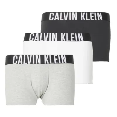 Pánské boxerky CALVIN KLEIN TRUNK 3PK-BLACK GREY HEATHER WHITE